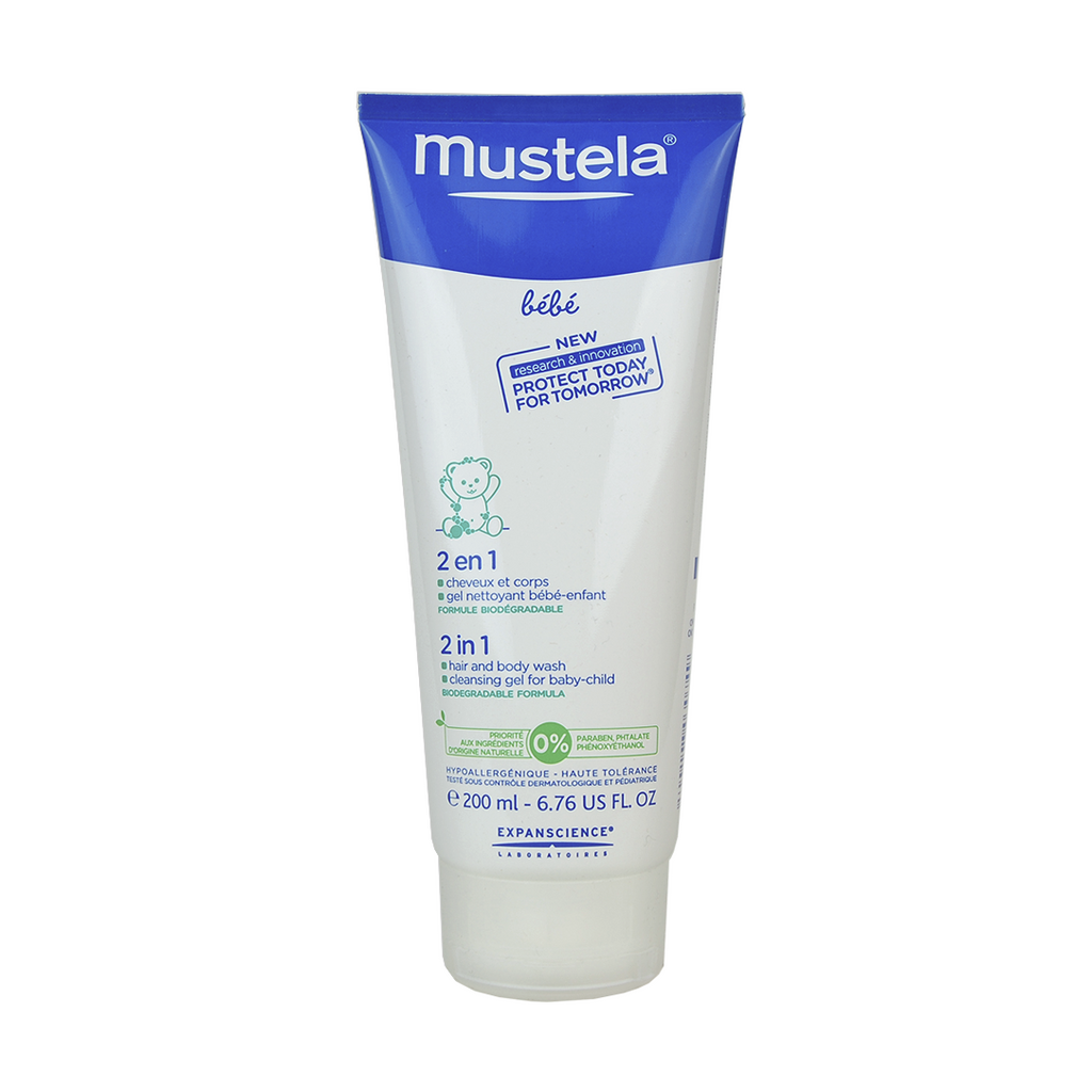 Mustela 2 in 1 Hair and Body Wash 200 ml / 6.76 fl.oz