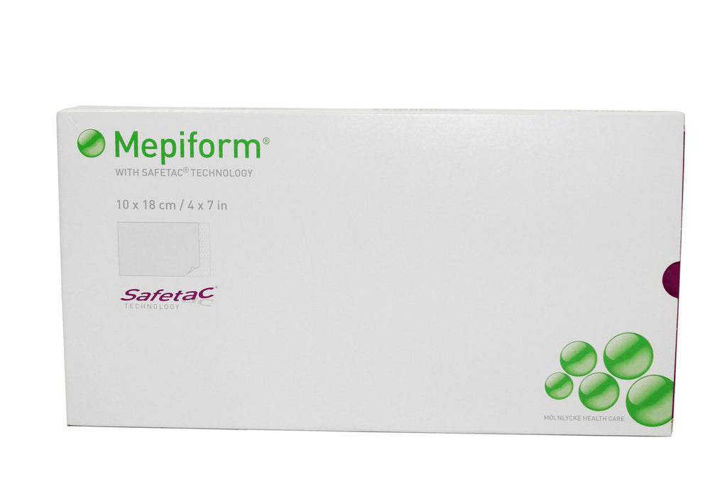 Mepiform Self-Adherent Soft Silicone Dressing 4" x 7" 5/box