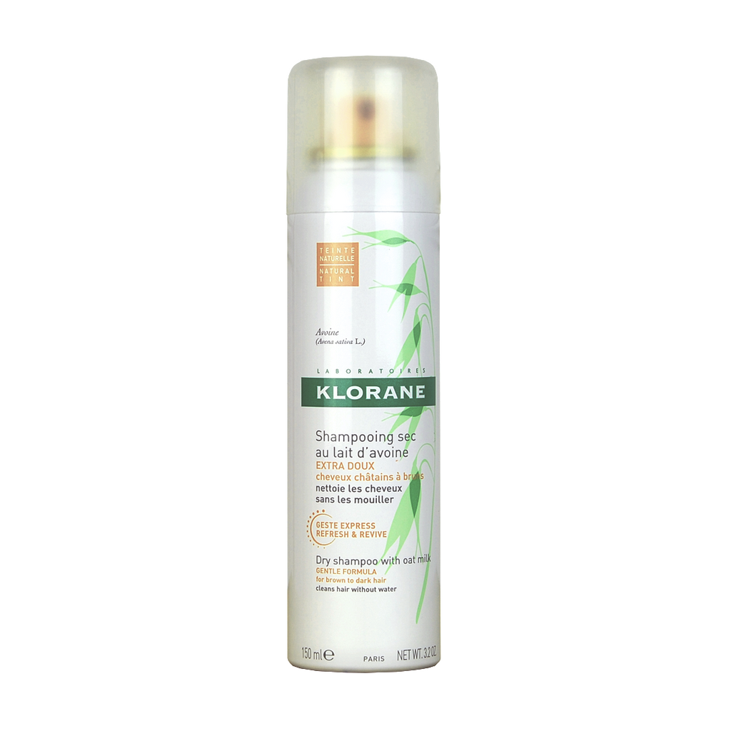 Klorane Dry shampoo with oat milk gentle formula for brown and dark hair Aerosol 150 ml / 3.2 oz