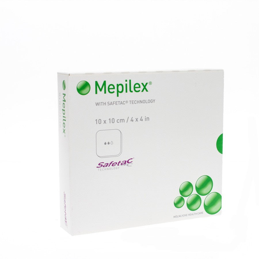 Mepilex Soft Silicone Foam Dressing 4" x 4" 5/bx