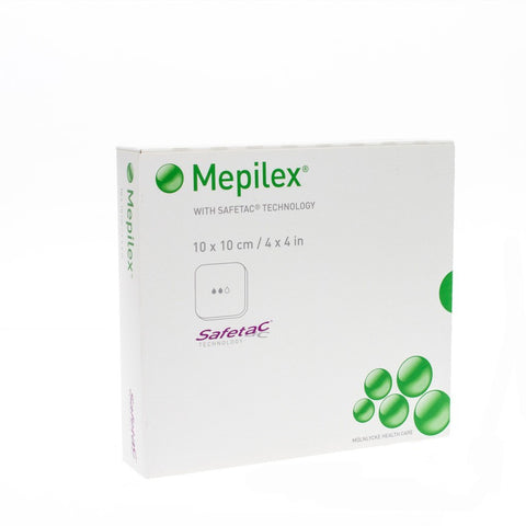 Mepilex Soft Silicone Foam Dressing 4" x 4" 5/bx